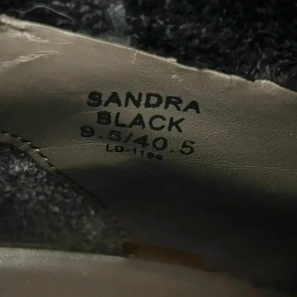 DKNYC Sandra Heeled Boot Black 9.5 Women’s Biker Moto Buckle Stack Heel Leather - Picture 9 of 10